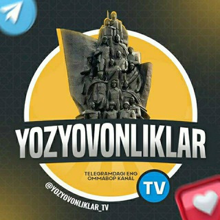 Telegram @Yozyovonliklar_tvChannel Image